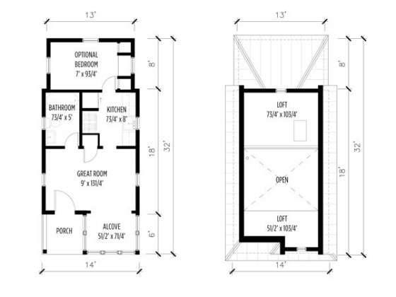 Tumbleweed Tiny House Floor Plans